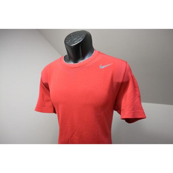 Nike Pro Gym Shirt Dri Fit Fited Short Sleeve Performance Red Mens Sz XL - Picture 3 of 9